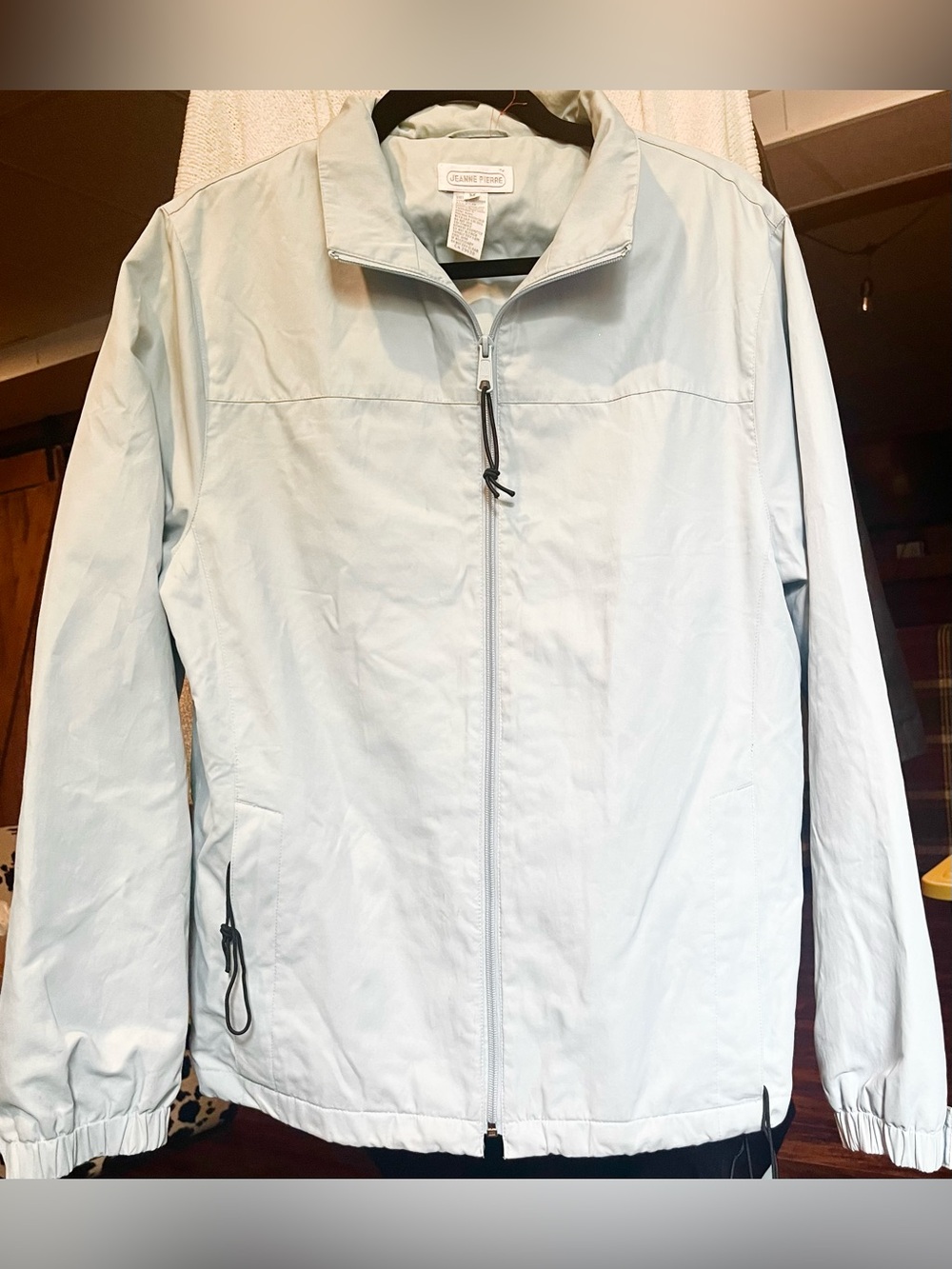 JEANNE PIERRE Light Blue Zip Jacket